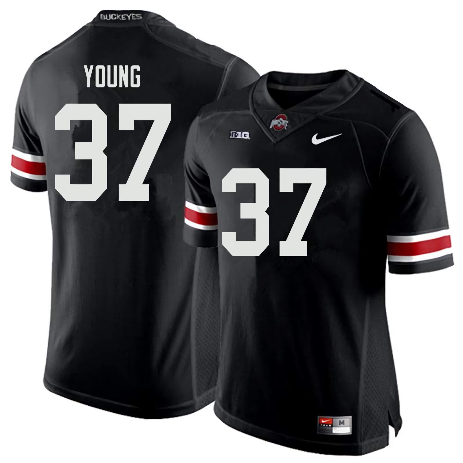 Craig Young Ohio State Buckeyes Men's NCAA #37 Nike Black College Stitched Football Jersey UMN5456YH